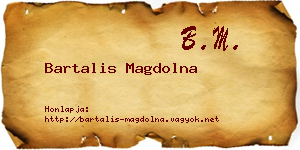 Bartalis Magdolna névjegykártya